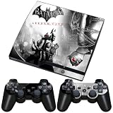 Meestick Batman Arkham City Vinyl Adhesive Decal Skin for Playstation 3 Slim