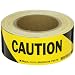 Brady 121074,  Bradystripes Temporary Sign Tape, 2" Width, Black on Yellow, Legend "Caution"  (1 per Order)