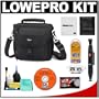 Lowepro Nova 170 AW Digital SLR Camera Shoulder Bag (Black) + Accessory Kit for Canon Rebel XSi, XS, T1i, T2i, EOS 50D, 5D, 7D, Nikon D3000, D5000, D40, D60, D90, D300, D300s, Olympus Evolt E-30, E-450, E-520, E-620, and Sony Alpha A230, A330, A380, A450, A500, A550, A850