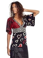 Desigual Camiseta Manga Larga Sident Out (Negro)