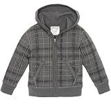 plaid fleece hoodie