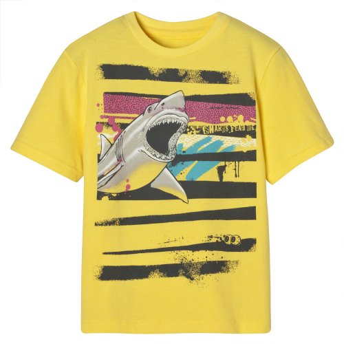 Mossimo Supply Co. Yellow BB SS Screen Tee 