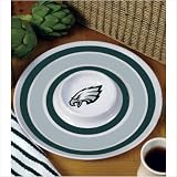NFL 14 Melamine Chip and Dip Set Team: Philadelphia Eagles by The Memory Company