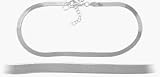 Genuine Sterling Silver Omega Style Anklet