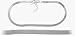 Genuine Sterling Silver Omega Style Anklet