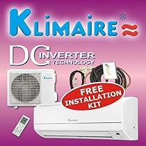 Klimaire 12000 Btu 16 SEER Inverter Mini Split Ductless a/c Air Conditioner & Heat Pump 220v with Free Installation Kit