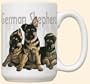 German Shepherd Puppy Puppies Large 15oz Ceramic Mug