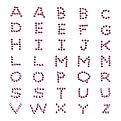 Rhinestone Alphabet Cell Phone Stickers