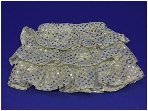 Silver 3 Layer Sequin Sparkle Skirt Seperates for Outfit Fits American Girl 18" Doll Girl of Today Just Like Me Mckenna, Kit, Molly, Julie, Our Generation, Madame Alexander