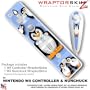 Nintendo Wii Remote Controller Skins - Penguins On Blue WraptorSkinz TM Kit by TuneTattooz TM