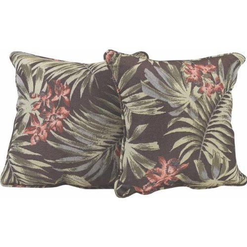 North Cape Intl Furn. DBCUSHTHW-TRR 2 Pack Tropical Rum Raisin Throw Pillow