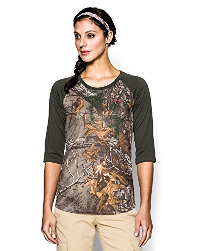 Under Armour Women's UA Tech Camo190; Sleeve Medium REALTREE AP-XTRA
