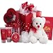 Cuddles & Kisses, Cherry Cordial Spa, Chocolates & Teddy Bear Gift Basket