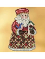Cozy Christmas Santa - Jim Shore Beaded Cross Stitch Kit - JS203104