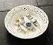 20cm victorian lace ceramic dresser bowl cream
