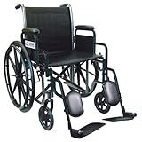 Silver Sport Wheelchair from Drive Medical with Removable Desk Arms, Swing Away Footrest