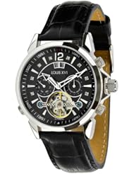 Louis XVI ATHOS Largent Noir Sapphire Mechanical Automatic Watch