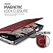 Galaxy Note 5 Case, Verus [Layered Dandy][Wine Red] - [Premium Leather Wallet][Slim Fit] For Samsung Note 5