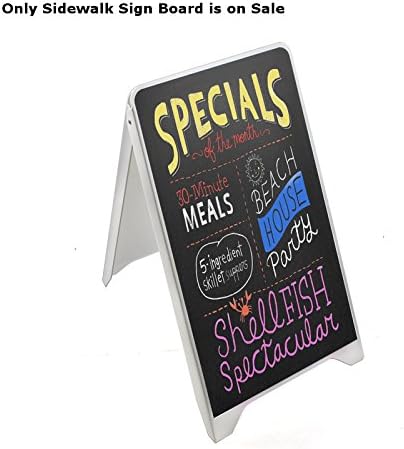New Retail Black Board Sidewalk Sign Board 19.75"W x 34.65"H