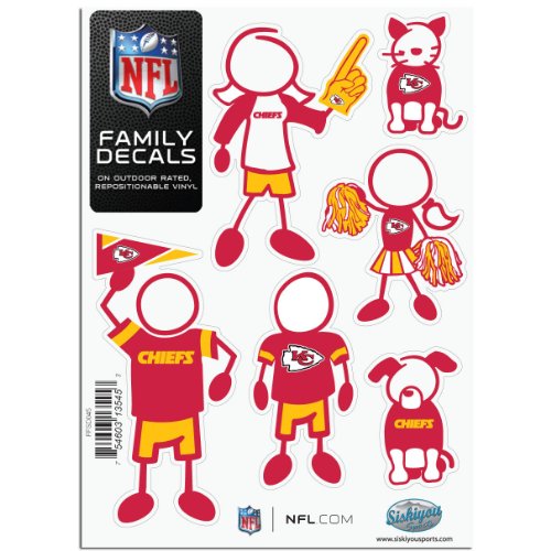 NFL Kansas City Chiefs Small Family Decal Set
