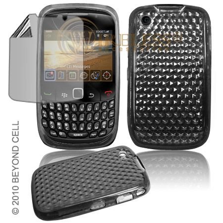 BlackBerry Gemini 8520/Curve 8530 “Smart Touch” 3d Pattern Smoke Silicon Skin Case