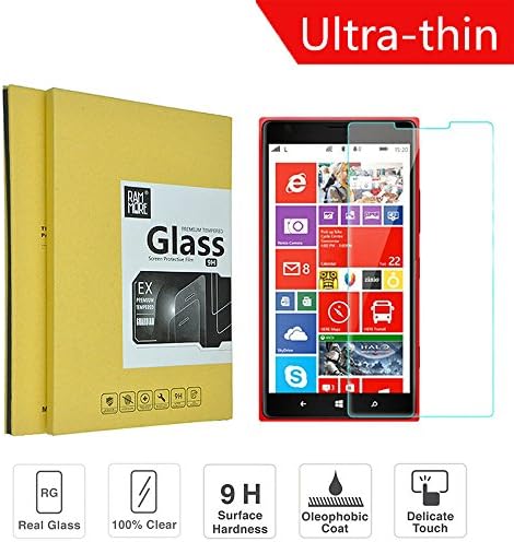 Fatax Tempered Glass Screen Protector for Lg G3 Beat / Ipad Mini / Nokia 1520 (Nokia 1520)