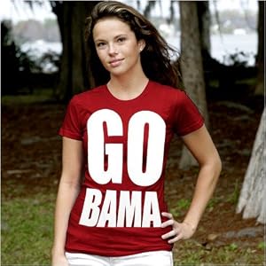 Buy Alabama T Shirt : My U Alabama Ladies Crimson Team Cheer T Shirt by Football Fanatics