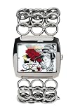 Ed Hardy Women's Lynx White Geisha Stainless Steel 316L Watch #LY-WG