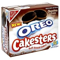Oreo Cakesters Soft Snack Cakes, Chocolate Creme, 12-Count Boxes (Pack of 12)