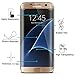 Galaxy S7 Edge Screen Protector, Bovon PET Film Screen Protector Full Screen Coverage Premium HD Clear Anti Scratch & Glare & Fingerprint & Bubble for Samsung Galaxy S7 Edge, 2 Pack