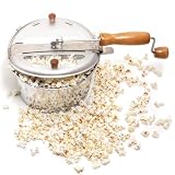 Kitchen & Housewares : Back to Basics PC17551 Aluminum Stovetop 6-Quart Popcorn Popper