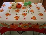 Vintage Style Harvest Pumpkin Tablecloth