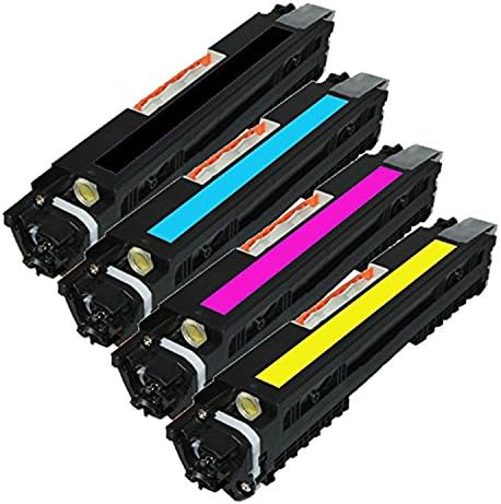 Ezinknow 4 Pack CF350A, CF351A, CF352A, CF353A (130A) Compatible Toner Cartridge Combo For HP Color LaserJet Pro MFP M176n, M177fw Printer