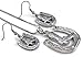 Soulbreezecollection Horseshoe Horse Shoe Cowboy Boots Pendant Necklace & Earrings 2-piece Set Fashion Jewelry