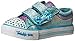 Skechers Kids Shuffles Bow Buddies Light-Up Sneaker (Toddler/Little Kid),Turquoise/Lavender,10 M US Toddler