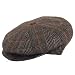Borsalino 8/4 Style Grey Glen Plaid Winter Cap