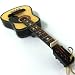 Hollow Body Classical Guitar Rock Band Ornament - Beige