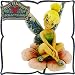 木彫り調フィギュア 花の上のティンカー・ベル 「座る美女」 ＜ピーターパン＞ Tinkerbell Ornament ディズニー・トラディション_s-2