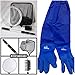 Pond Cleaning Care Kit, 4-in-1 Net Set with Telescopic Pole and Full Arm Gloves