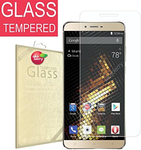 BLU Vivo 5 [ Tempered Glass ] Screen Protector, Aksberry(R) Premium Ballistic Glass, [ 0.2mm thickness ] Ultra Clear (Lifetime Warranty)