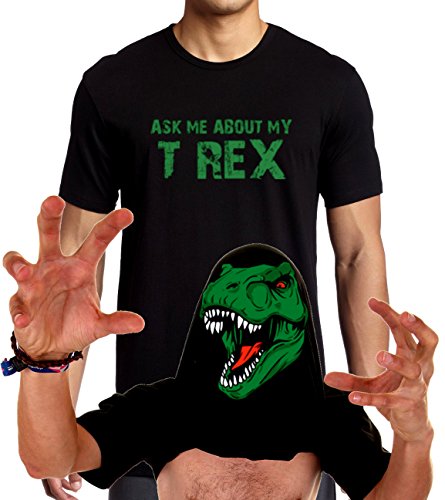 Ask Me About My T-Rex T-Shirt Funny Flip Up T Rex Shirt XS-3XL
