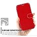 E LV Case for Galaxy S6 Active - Slim Case Cover PU Leather Flip Folio Wallet Case Cover for Samsung Galaxy S6 Active - RED/Black