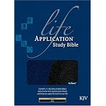 Life Application Study Bible: King James Version, Tutone Navy/black book cover