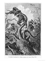 The Octopus Attacking the Nautilus, Illustration from "20,000 Leagues under the Sea" Art Styles Giclee Poster Print by Alphonse Marie de Neuville, 12x16