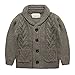 Coodebear Little Boys' 100% Cotton Lapel Knitted Cardigan Sweater 2-7 Years