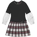Pleated Plaid Dress