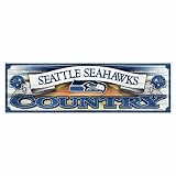 NFL Seattle Seahawks 9-by-30 Wood Sign