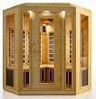 4 Person Corner Sauna Hemlock Carbon Fiber Dry Heat FAR Infrared Portable Detox New