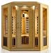 4 Person Corner Sauna Hemlock Carbon Fiber Dry Heat FAR Infrared Portable Detox New