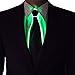 NEON NIGHTLIFE Light Up Neck Tie Men's Fiber Optic Novelty Lighted, Green